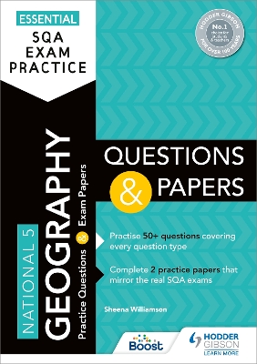 Book cover for Essential SQA Exam Practice: National 5 Geography Questions and Papers