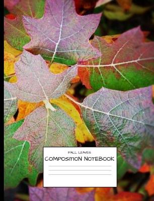 Book cover for Fall Leaves Composition Notebook