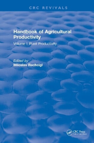 Cover of Handbook of Agricultural Productivity