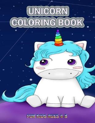 Book cover for Unicorn Coloring Book for Kids Ages 4-8