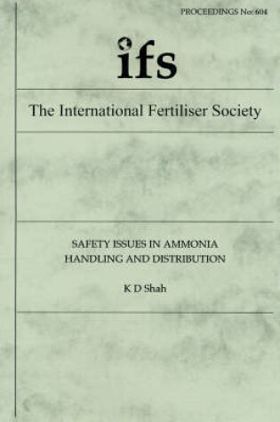 Cover of Safety Issues in Ammonia Handling and Distribution