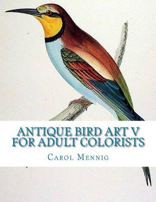 Book cover for Antique Bird Art V for Adult Colorists