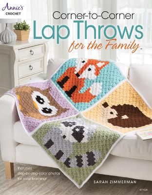 Book cover for Corner-To-Corner Lap Throws for the Family