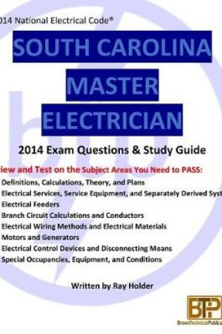 Cover of South Carolina 2014 Master Electrician Study Guide