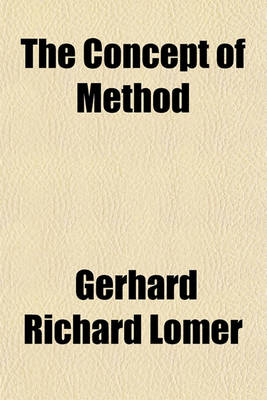 Book cover for The Concept of Method