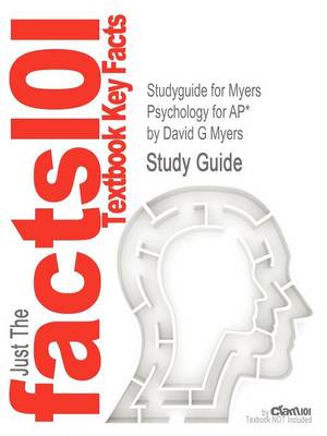 Book cover for Studyguide for Myers Psychology for AP* by Myers, David G, ISBN 9781429244367