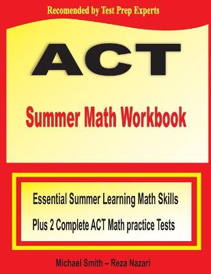 Book cover for ACT Summer Math Workbook