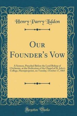 Cover of Our Founder's Vow