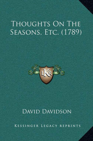 Cover of Thoughts on the Seasons, Etc. (1789)