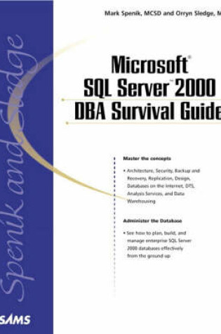 Cover of Microsoft SQL Server 2000 DBA Survival Guide