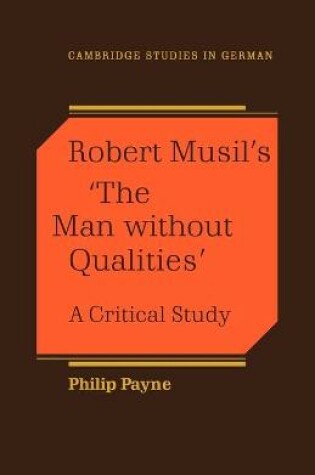 Cover of Robert Musil's 'The Man Without Qualities'