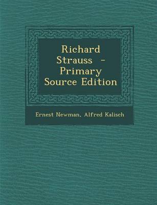 Book cover for Richard Strauss - Primary Source Edition