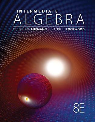 Book cover for Student Workbook for Aufmann/Lockwood's Intermediate Algebra with Applications, 8th