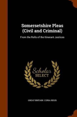 Cover of Somersetshire Pleas (Civil and Criminal)