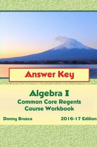 Cover of Answer Key