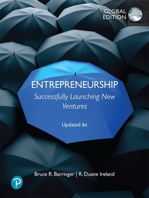 Book cover for Entrepreneurship: Successfully Launching New Ventures, Updated Global Edition