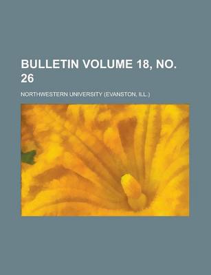 Book cover for Bulletin Volume 18, No. 26