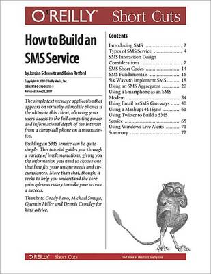 Book cover for How to Build an SMS Service