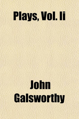 Book cover for Plays, Vol. II