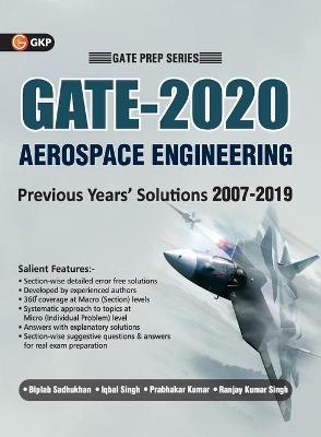 Book cover for Gate 2020 Aerospace Engineering 13 Years' Section Wise Solved Paper 2007-19