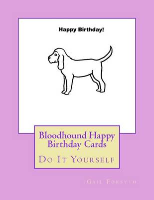 Book cover for Bloodhound Happy Birthday Cards