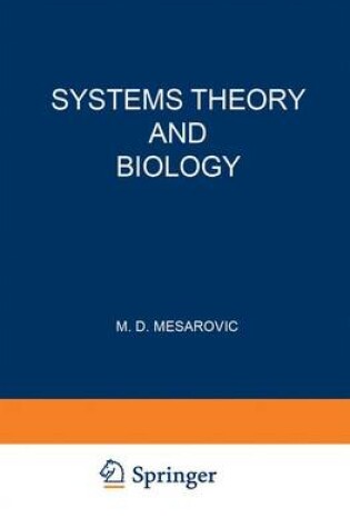 Cover of Systems Theory and Biology