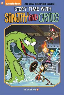 Book cover for Sanjay and Craig #3: 'Story Time with Sanjay and Craig'