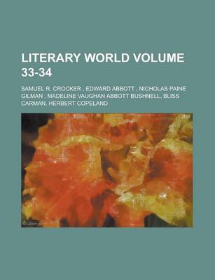 Book cover for Literary World Volume 33-34