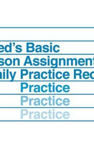 Cover of Lesson Assignment & Daily Practice Record