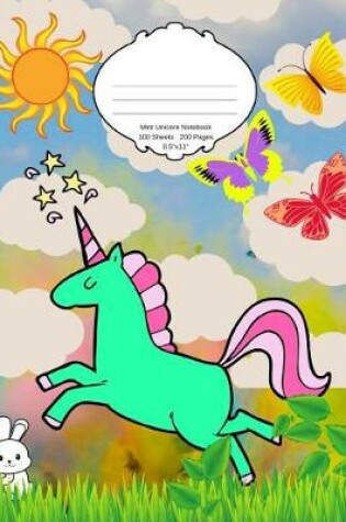 Cover of Mint Unicorn Notebook