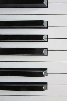 Book cover for Blank Journal - Black and Ivory Piano Keys