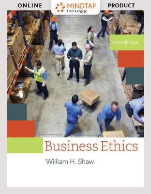 Book cover for Mindtap Philosophy, 1 Term (6 Months) Printed Access Card for Shaw's Business Ethics: A Textbook with Cases, 9th