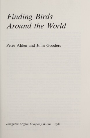 Book cover for Finding Birds Around World