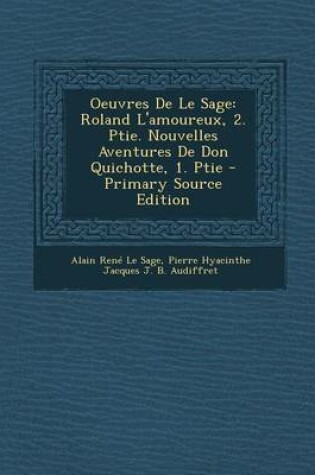 Cover of Oeuvres de Le Sage