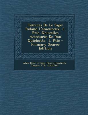 Book cover for Oeuvres de Le Sage