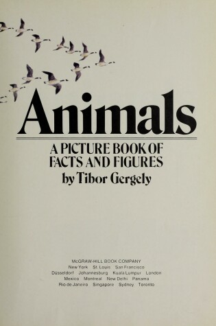 Cover of Animals; A Picture Book of Facts and Figures