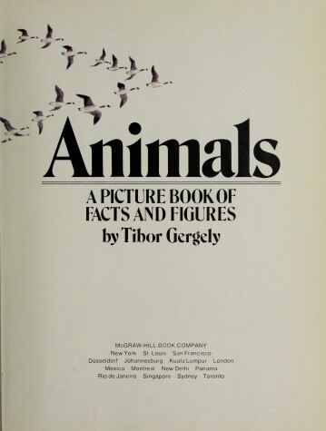 Book cover for Animals; A Picture Book of Facts and Figures