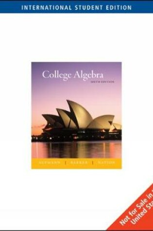 Cover of College Algebra, International Edition