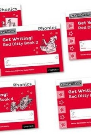 Cover of Read Write Inc. Phonics: Get Writing! Red Ditty Books 1-5 Mixed Pack of 5