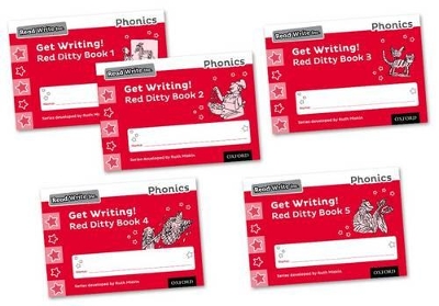 Book cover for Read Write Inc. Phonics: Get Writing! Red Ditty Books 1-5 Mixed Pack of 5