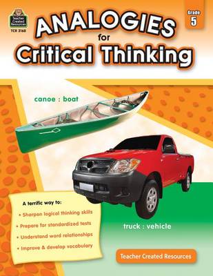 Book cover for Analogies for Critical Thinking Grade 5