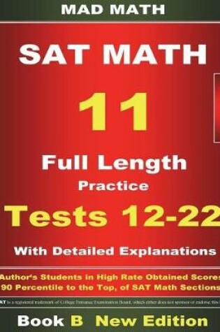 Cover of 2018 New SAT Math Tests 12-22 Book B
