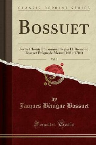 Cover of Bossuet, Vol. 3