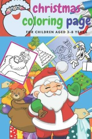 Cover of christmas coloring page