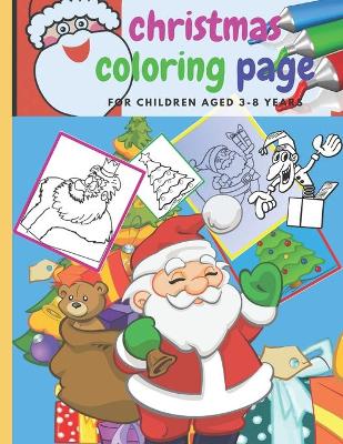 Book cover for christmas coloring page