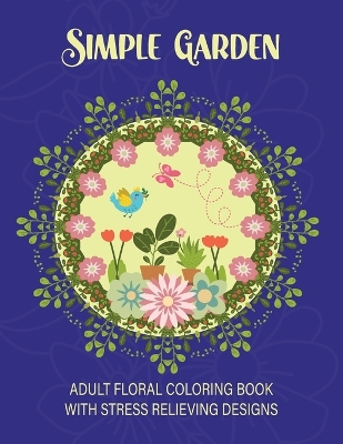 Book cover for Simple Garden Coloring Book