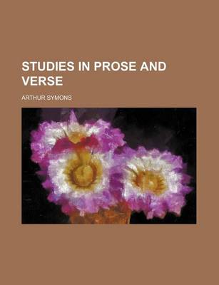 Book cover for Studies in Prose and Verse