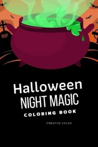 Cover of Halloween Night Magic Coloring Book