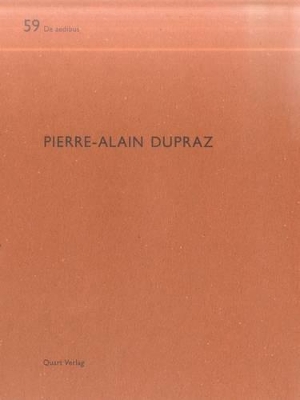 Book cover for Pierre-Alain Dupraz: De aedibus 59