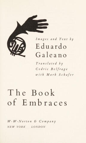 Book cover for The Book of Embraces